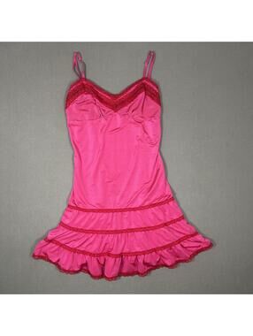 Victoria’s Secret Skip Dress Pink Lace Ruffle Y2K